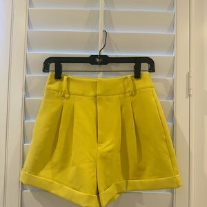 Generation Love High Waist Yellow Shorts